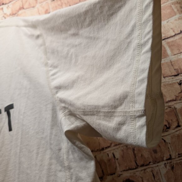 Carhartt FORCE T-Shirt with Black Logo Relaxed Fit Cream Size XL - Picture 6 of 11